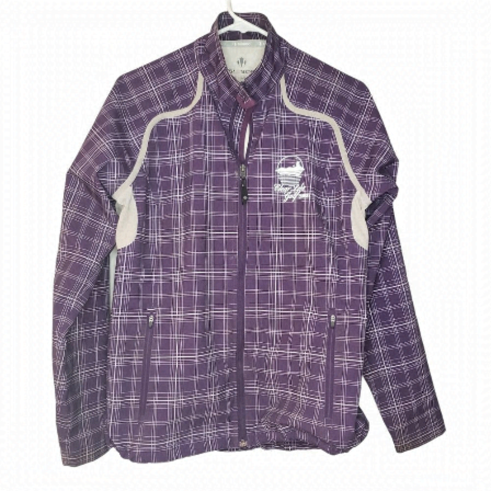 𝅺sun Ice purple grey spring fall jacket Large